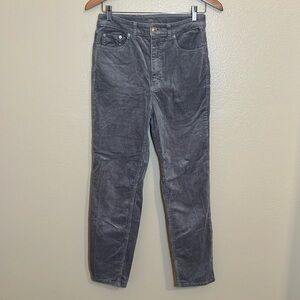 H&M Divided Grey Corduroy High Rise Pants